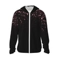 thumbnail image 1 of Balery Sparkling Pink Night Sky Sudadera ligera de manga larga con capucha y protección solar UPF 50+ para hombre y mujer, ideal para pesca y running-XX-Large, 1 of 7