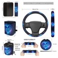 thumbnail image 7 of KUIFORTI Cute Dolphin Car Seat Covers Wear-Resistant 15 Pieces Car Accessories Full Set for Women Men Elastic Fabrics Washable Easy to Install Suitable for Cars, SUV and Truck, 7 of 7
