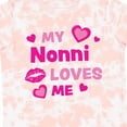 thumbnail image 4 of Inktastic Valentine's Day My Nonni Loves Me Hearts and Lips Boys or Girls Toddler T-Shirt, 4 of 5