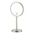 thumbnail image 3 of Nameeks Ar7716-3X Glimmer 7-7/8" Diameter Modern Circular Framed Bathroom Mirror - Nickel, 3 of 4