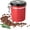 Red, variant on Mixpresso 16 Oz Stainless Steel Airtight Coffee Canister Vacuum Sealed