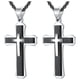 thumbnail image 1 of Collar Triple Cruz High Monaco SacredGleam01 2Pzas Negro Dije 3x5.3cm Metal, 1 of 5