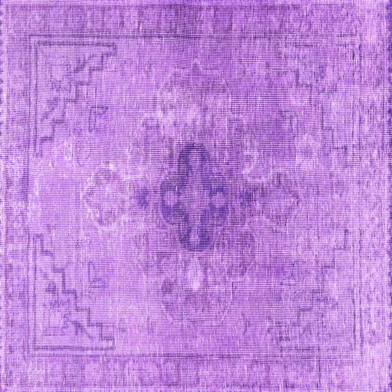 Ahgly Company Indoor Square Persian Purple Traditional Area Rugs, 3' Square