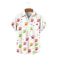 thumbnail image 1 of TaTaai Men's Valentine's Day Print Shirt, Short Sleeve Button Down Casual Blouse, Romantic Summer Top Gift, 1 of 4