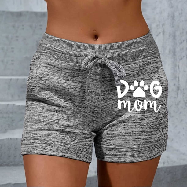 WILLBEST Pantalones de Yoga Estampados de Moda para Mujer, Pantalones Cortos Elásticos Casuales para Deportes, Diseño Cómodo para Entrenar con Lazo. Chica