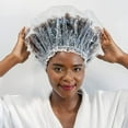 thumbnail image 3 of Waterproof Shower Caps Salon Cap Long Hair Bath Caps Unisex Shower Cap, 3 of 8