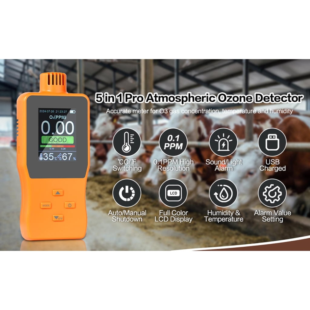 ROCKROK Ozones Analyzer Device Measurement Air Quality Meter For Environmental Testing