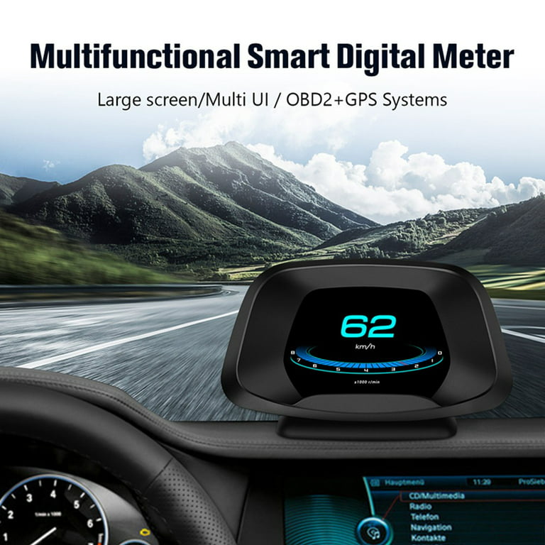 Latest Version P1 GPS Car OBD2 Meter Digital Scanner Alarm Hud Display  Water Temp with Smooth Response for All OBD2 Cars - China Auto Parts, Auto  Accessory