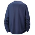 thumbnail image 5 of Men's Camo Print Color Block Shirt,Long Sleeve Crew Neck Breathable Quick Dry Clothes, Casual Athletic Fall Daily Top Dark Blue M, 5 of 6