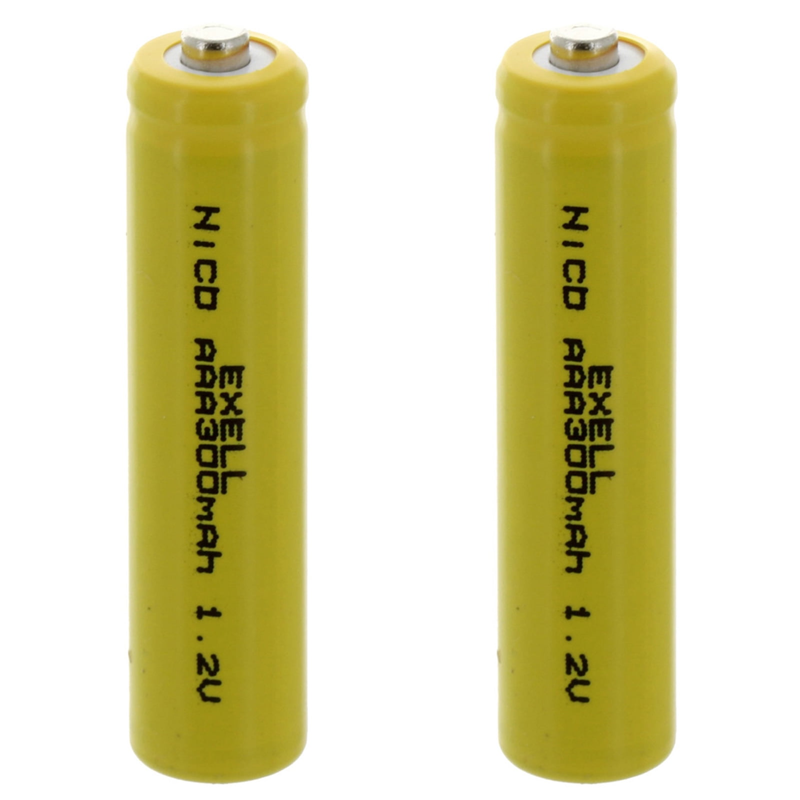 2x AAA 1.2V 300mAh Button Top Rechargeable Batteries For DIY Radios