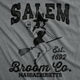 thumbnail image 2 of Womens Funny T Shirts Salem Broom Co Sarcastitc Halloween Witch Graphic Tee for Ladies Womens Graphic Tees, 2 of 9