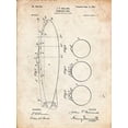 thumbnail image 2 of Borders, Cole 19x24 Gold Ornate Wood Framed with Double Matting Museum Art Print Titled - PP602-Vintage Parchment Holland 1 Submarine Patent Poster, 2 of 4