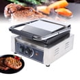 thumbnail image 3 of 110V 1800W Sandwich Press Grill Griddle Panini Maker Smooth Flat Non-Stick, 3 of 13
