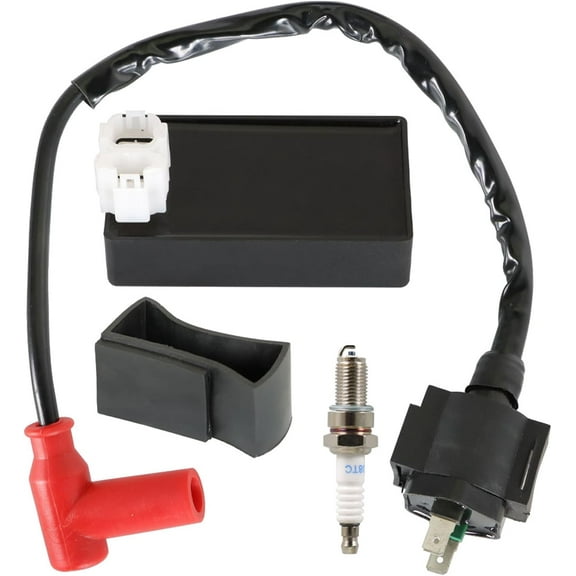 munirater Ignition Coil CDI Box Spark Plug Replacement for 30410-HN0-A01 Replacement for Honda Foreman 450 TRX450 FE TRX450 FM 2002-2004 TRX450 ES 1998-2001