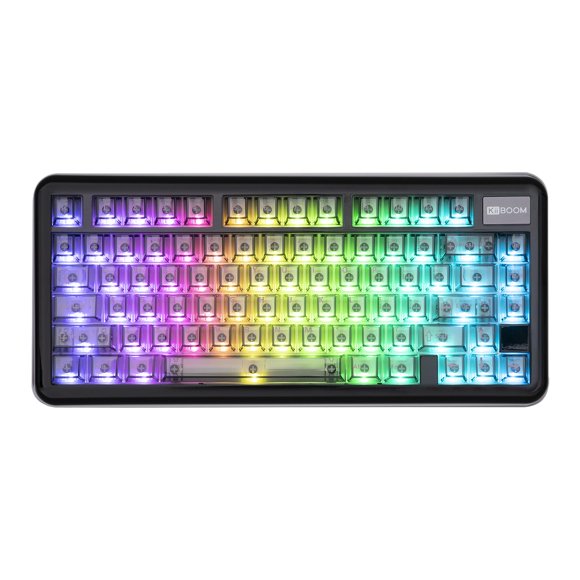 Teclado mecánico KiiBoom Phantom81 Lite 75% Gasket Black