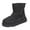 Black, variant on Wxirdiow Girls Boots Kids Winter Snow Boots Mid Calf Medium And Large Children's Flat Soled Plush Warm Boots Fashionable And Casual Boys And Girls Outdoor Boots Coffee Size,7-8 Years
