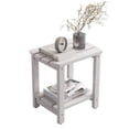 thumbnail image 3 of Adirondack Side Table, Solid Wood End Tables, Outdoor Coffee Table Porch Table Pine Wood for Patio, Backyard,Pool, Indoor Companion (Concrete Grey), 3 of 9