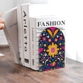 thumbnail image 6 of Naloa Cinco De Mayo Floral 2 Pcs Bookend Large Capacity Office Book Ends for Home Office Library School Study Decoration, 6 of 8