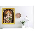 thumbnail image 4 of zig zag Lakshmi Narasimha Swamy Photo Frame For Wall / Table / Pooja Room ( 7x9 inches, Acrylic Glass) Golden, 4 of 4