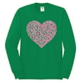 thumbnail image 2 of Wild Bobby, Pink Ribbon Heart, Breast Cancer Awareness, Men Long Sleeve Shirt, Kelly, Small, 2 of 5