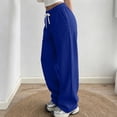 thumbnail image 4 of LLYWEY Pantalones Deportivos para Mujer con Cordón - Casuales de Poner, Cintura Elástica, Color Sólido, Pierna Recta, Sudaderas de Otoño con Bolsillos, S, 4 of 8