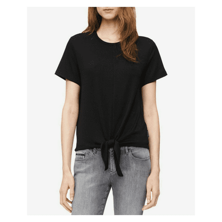 Calvin Klein Jeans Top Front Tie Knot S/Black