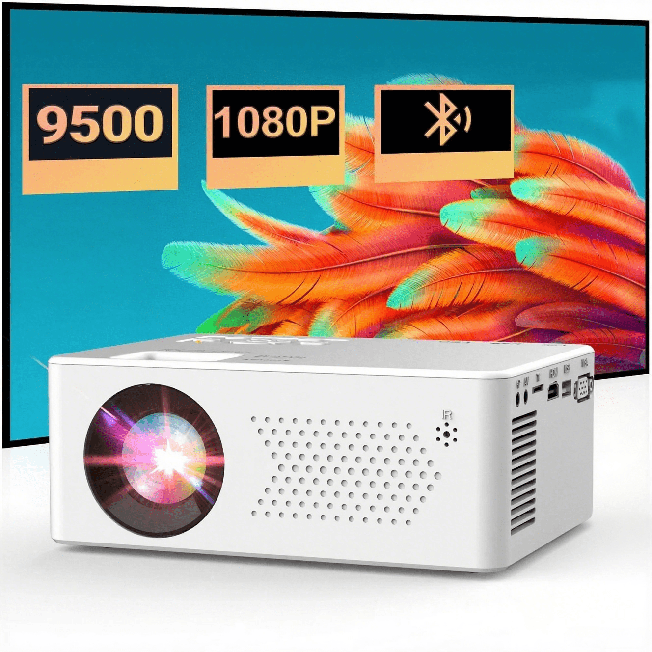 【新品・スクリーン付】Vankyo プロジェクター GO200 ホームシアター VANKYO GO200 Smart Wi-Fi Mini Portable Projector with
