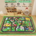 thumbnail image 4 of Kids Rug Car Rug for Toy Cars,City Life Road Traffic for Playroom Kid Car Road Rug Village Map Play Mat Non-Slip Washable Play Rug for Toddler Boy Family Tummy Time Playtime, 4 of 8