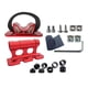thumbnail image 4 of Soporte de horquilla para bloque de bicicleta, soporte para rueda trasera de bicicleta para portaequipaje de automóvil, barra transversal para caja de Rojo y rojo, 4 of 8