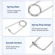 thumbnail image 2 of Uxcell 6-Pack Pin de Seguridad de Pasador en Forma de Broche, Pines de Acero Inoxidable M2x29, Sujetadores de Broche de Bloqueo Rápido, Clips Retenedores Pesados, 2 of 7