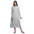 thumbnail image 1 of Moomaya Chemise de Nuit en Coton Imprimée pour Femmes Manches Courtes, 1 of 5