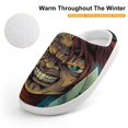 thumbnail image 4 of Horror Chucky Blood Cotton Slippers For Kids Winter Warm Soft Plush Slippers with Rubber Sole Non-Slip Indoor Outdoor Slip on Shoes For Teen Boys Girls Children, 4 of 8