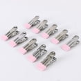 thumbnail image 1 of 10 pinzas de acero inoxidable para ropa, pinzas para calcetines, pinzas de metal multifuncionales para cocina, medias, tendedero, toalla de playa, oficina, 1 of 6
