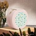 thumbnail image 6 of Naloa Pineapple Round Jewelry Box, Travel Jewelry Organizer, 3.9 x 3.9 x 2in Jewelry Storage Box for Women-Pink, 6 of 7