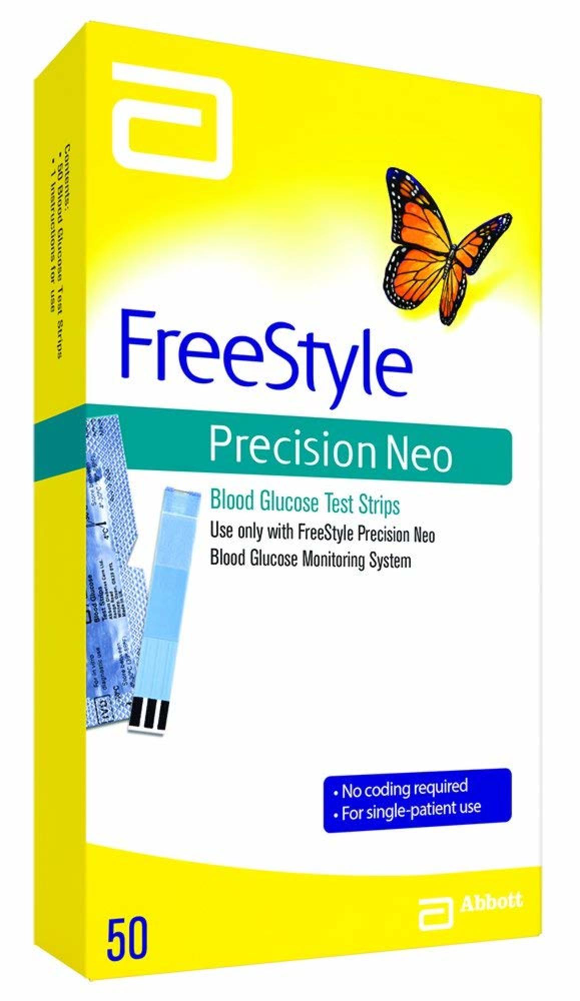 FreeStyle Precision Neo Blood Glucose Test Strips, 50 Count - image 2 of 4