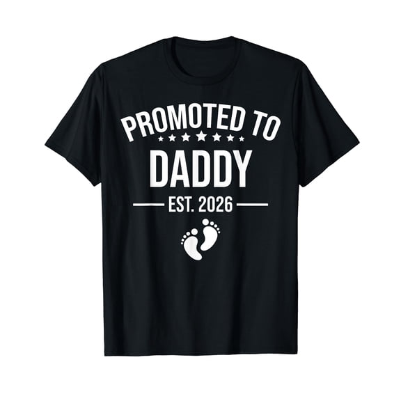 Funny 1st Time Dad EST 2026 New Dad New First Fathers Day T-Shirt