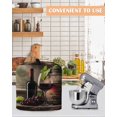 thumbnail image 4 of Purple Wine Stand Mixer Dust Cover with Storage Pocket & Handles, Farmhouse Casks Vintage Fits All Tilt Head & Bowl Lift Kitchen Appliance Cover Organizer Bag Accessories, 6-8 Quart, 4 of 6
