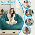 thumbnail image 6 of ZAFLY Oversized Bean Bag Chair for Adults, Faux Fur Large Comfy Chair, Big Lazy Sofa Chair Floor Sofa for Gaming - Blue, 6 of 8