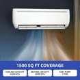 thumbnail image 4 of DEXTRUS Mini Split Air Conditioner 24000 BTU with Heat Pump, 18.5 SEER2 Ductless AC for 1500 Sq Ft, WiFi & Alexa Compatible, Includes Install Kit, 4 of 14