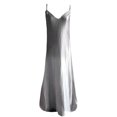 thumbnail image 4 of Fridja Femmes Casual Robe Sans Manches V-Cou Sling Impression Gradient Robe Longue, 4 of 5