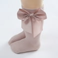 thumbnail image 4 of 4/6/10 Pairs Baby Girls Knee High Socks Infant Toddler Girls Bow Stockings Cotton Uniform Stockings Dress Socks 0-3T, 4 of 9