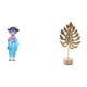 thumbnail image 1 of Muñeca Geisha Japonesa con Escultura de Hoja, Figura de Resina, Estatua de Metal, Base de Madera, Adorno Artístico, Ideal para Coleccionistas, Decorac, 1 of 8