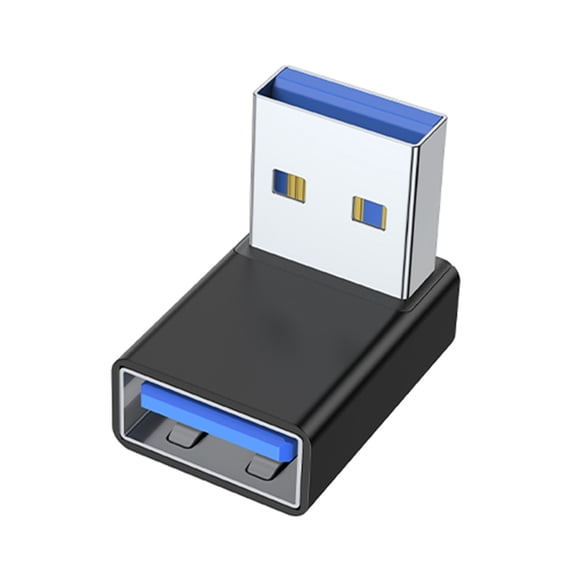 RYUJNDK 90 Degree Right Up Down Angled USB3.0 Male to Female Extension Adapter for Laptop PC USB Extension Converter