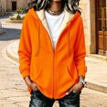 thumbnail image 5 of yillto Fleece Coat for Women Thick Warm Sherpa Fuzzy Lined Hoodie Zip up Sweatshirts Coat with Pockets, 5 of 6