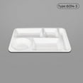 thumbnail image 2 of Commercial Grade Fast Food Trays Imitation Porcelain Compartment Plates For School And Institutional Cafeterias Durable Tableware, 2 of 4