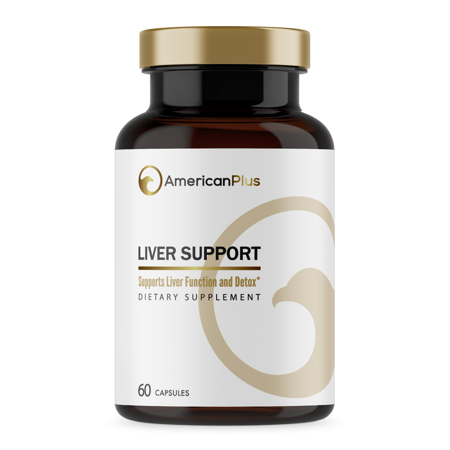 AmericanPlus Liver Cleanse: Milk Thistle, Dandelion, NAC - 60 Caps