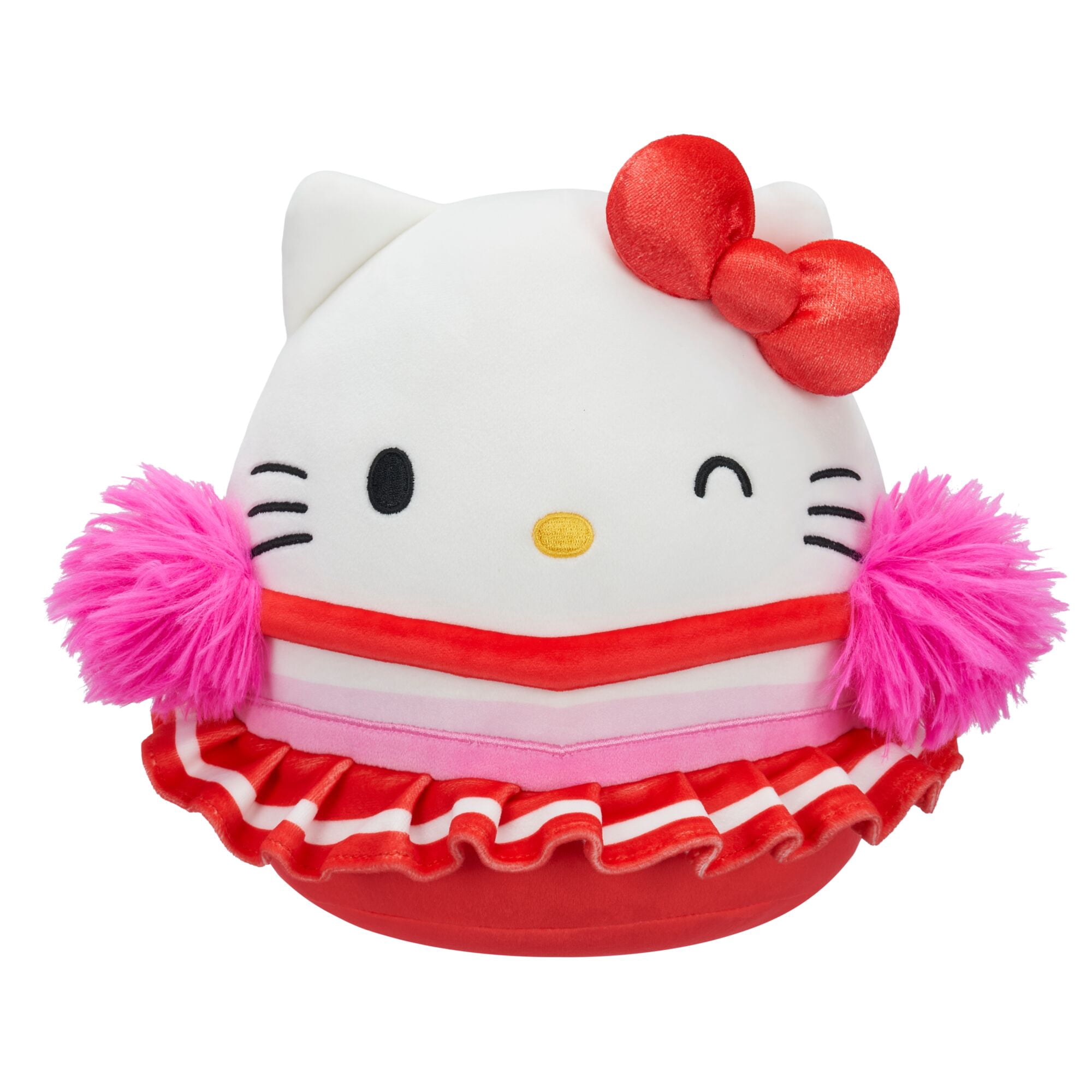 Squishmallows Original Sanrio 8-inch Team Spirit Hello Kitty Cheerleader – Child s Ultra Soft Plush Toy