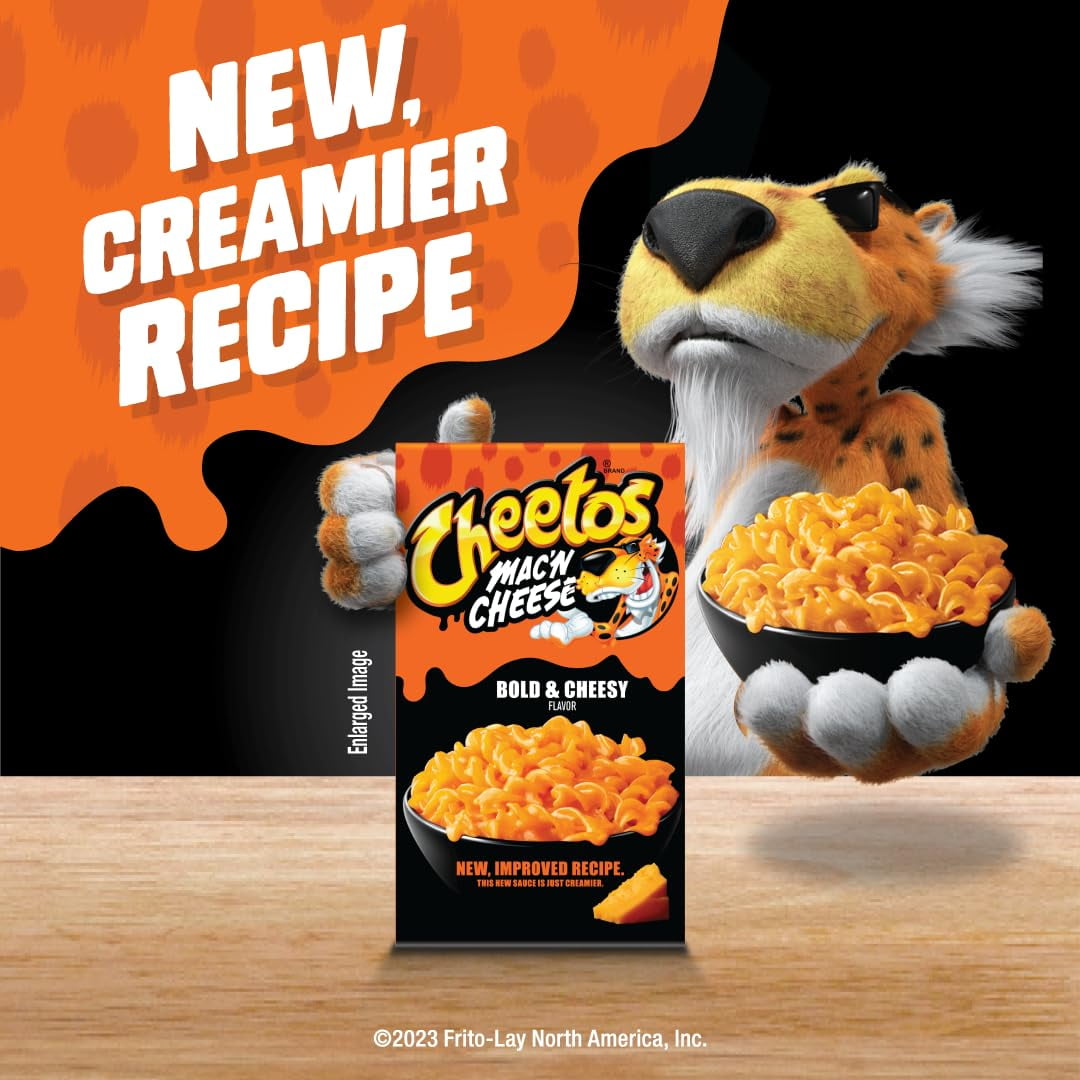 (12 pack) Cheetos Mac 'N Cheese Cheddar Barbeque Flavored Pasta, 5.9 oz