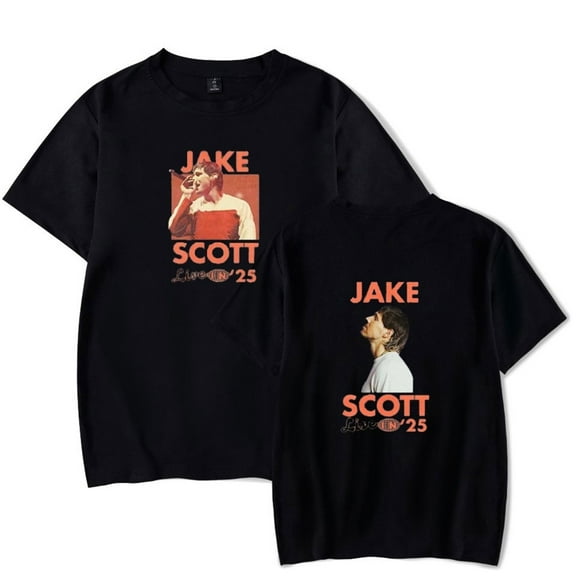 Jake Scott On Tour Live In 2025 T-shirt Cool Classic Short-sleeved Men's And Women's Hip-hop Top