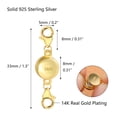 thumbnail image 7 of Alexcraft 14K Gold Plated Magnetic Necklace Clasp with Extender, Durable Sterling Silver Jewelry Closure for Women, 7 of 7